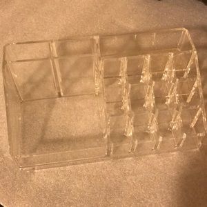 Acrylic cosmetic organizer